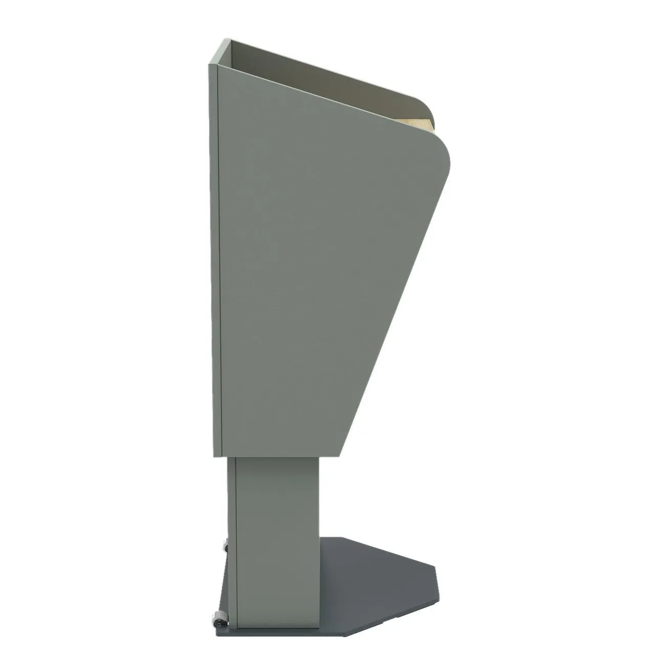 H.A.L. height adjustable lectern by REFRAME - premium presentation furniture for UK offices