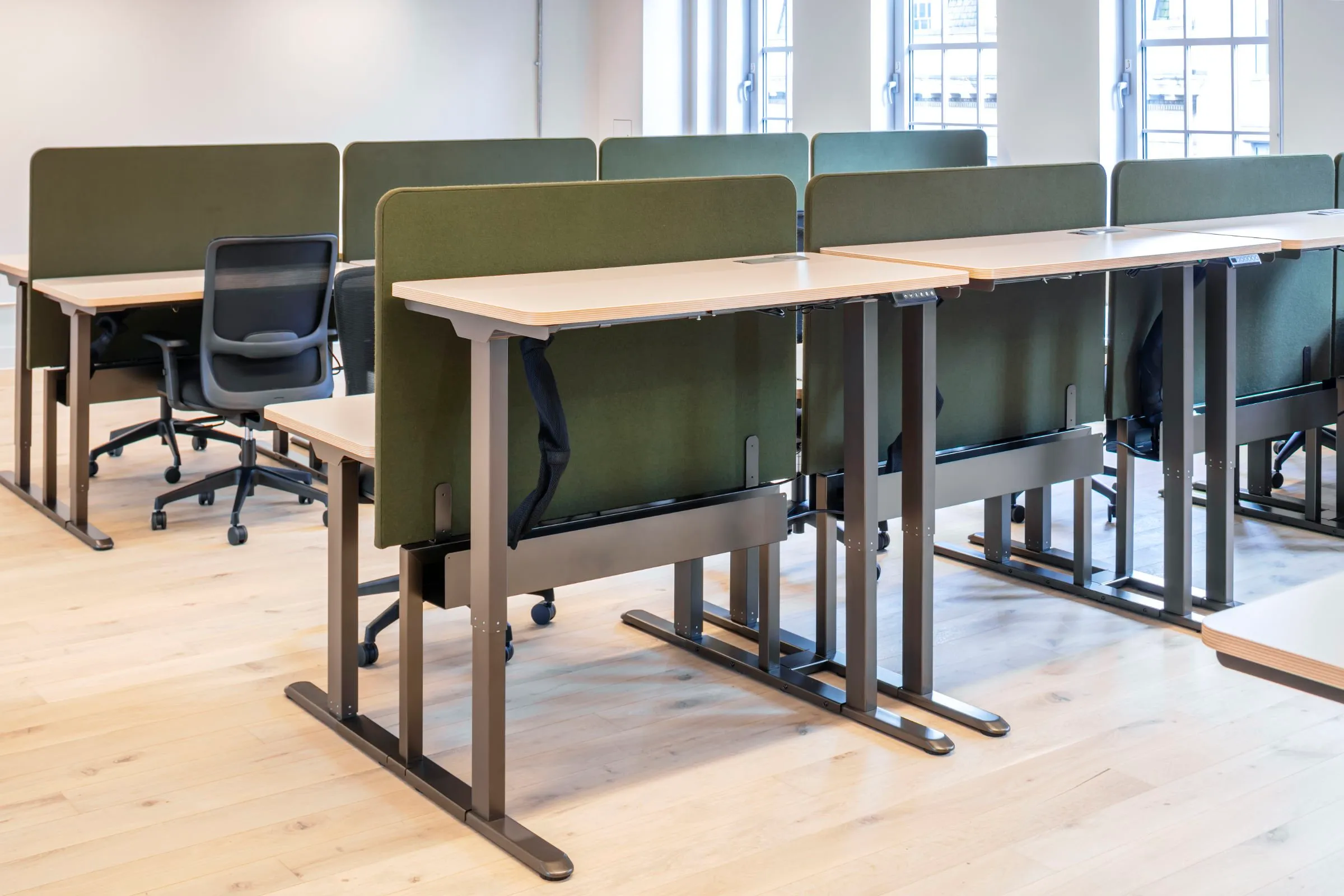 Completed custom furniture component - bespoke office solutions UK