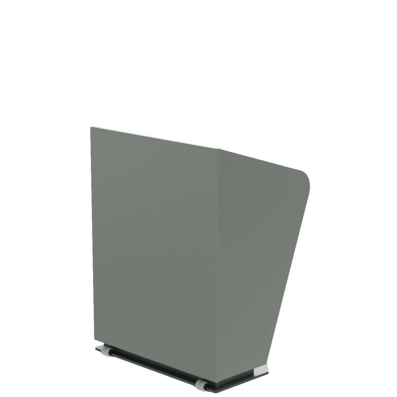 H.A.L. height adjustable lectern with wheels for mobile use with built-in AV for ease of setup