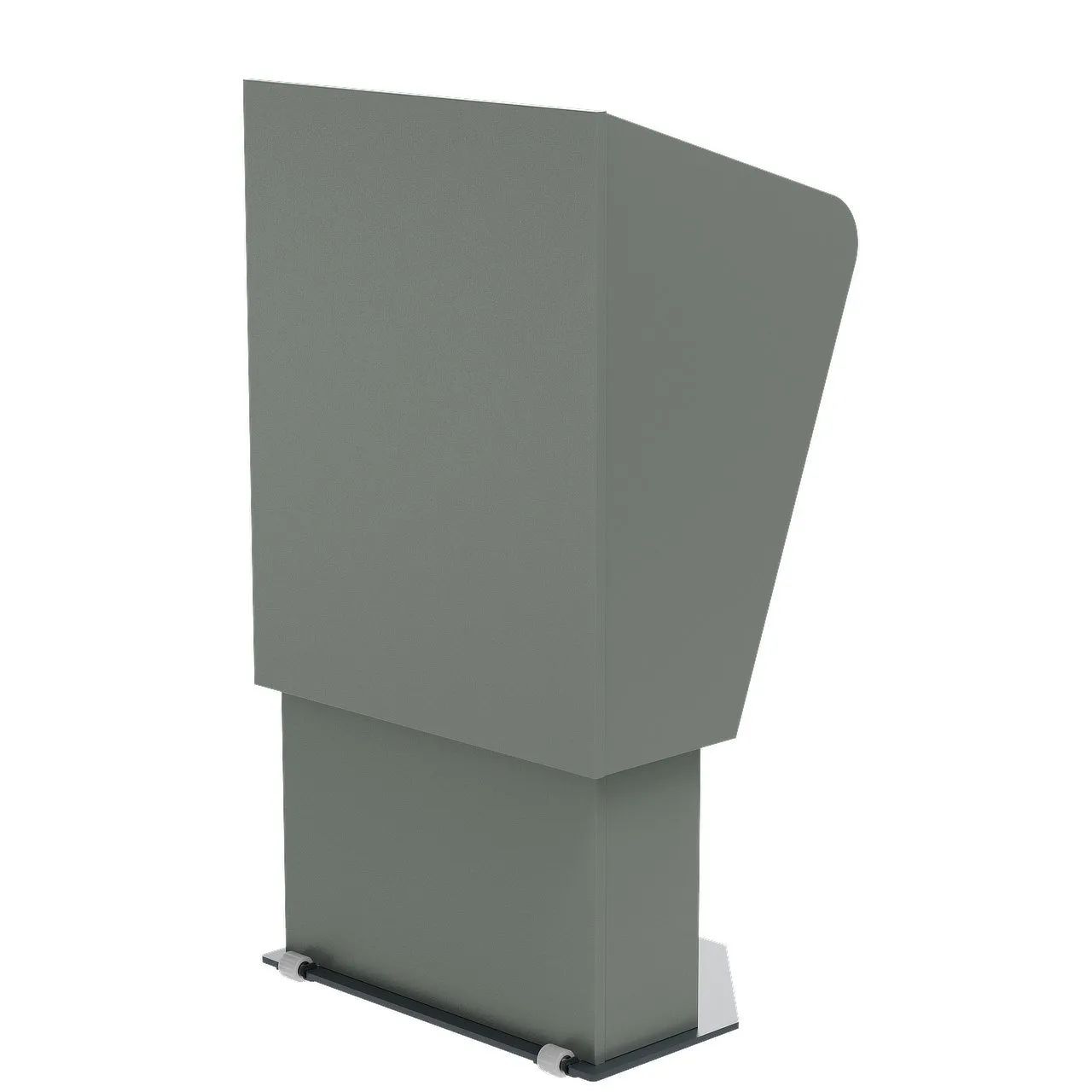H.A.L. height adjustable lectern with electric columns for ease of use