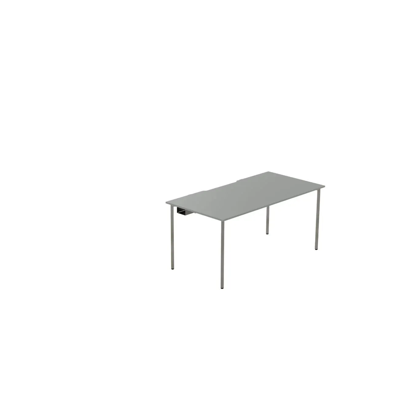 Recon single desk small isometric view - UK made modular desk