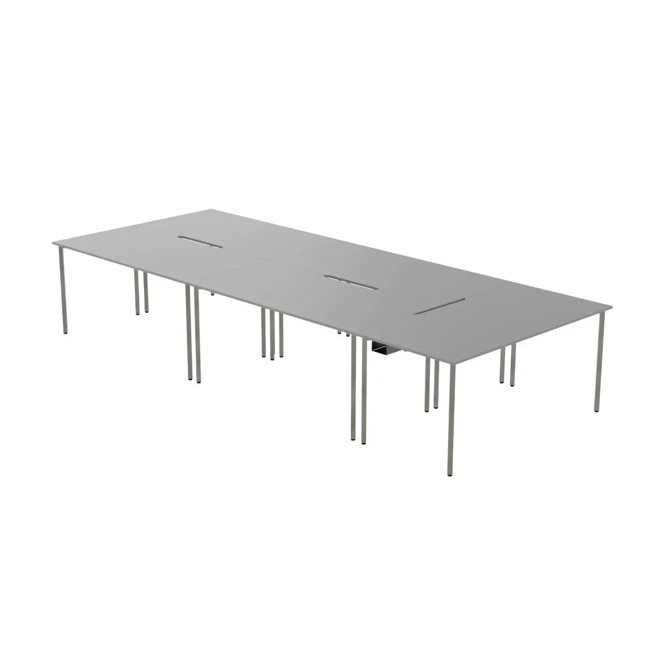 Recon desk building agile 5-person configuration showing modular expansion